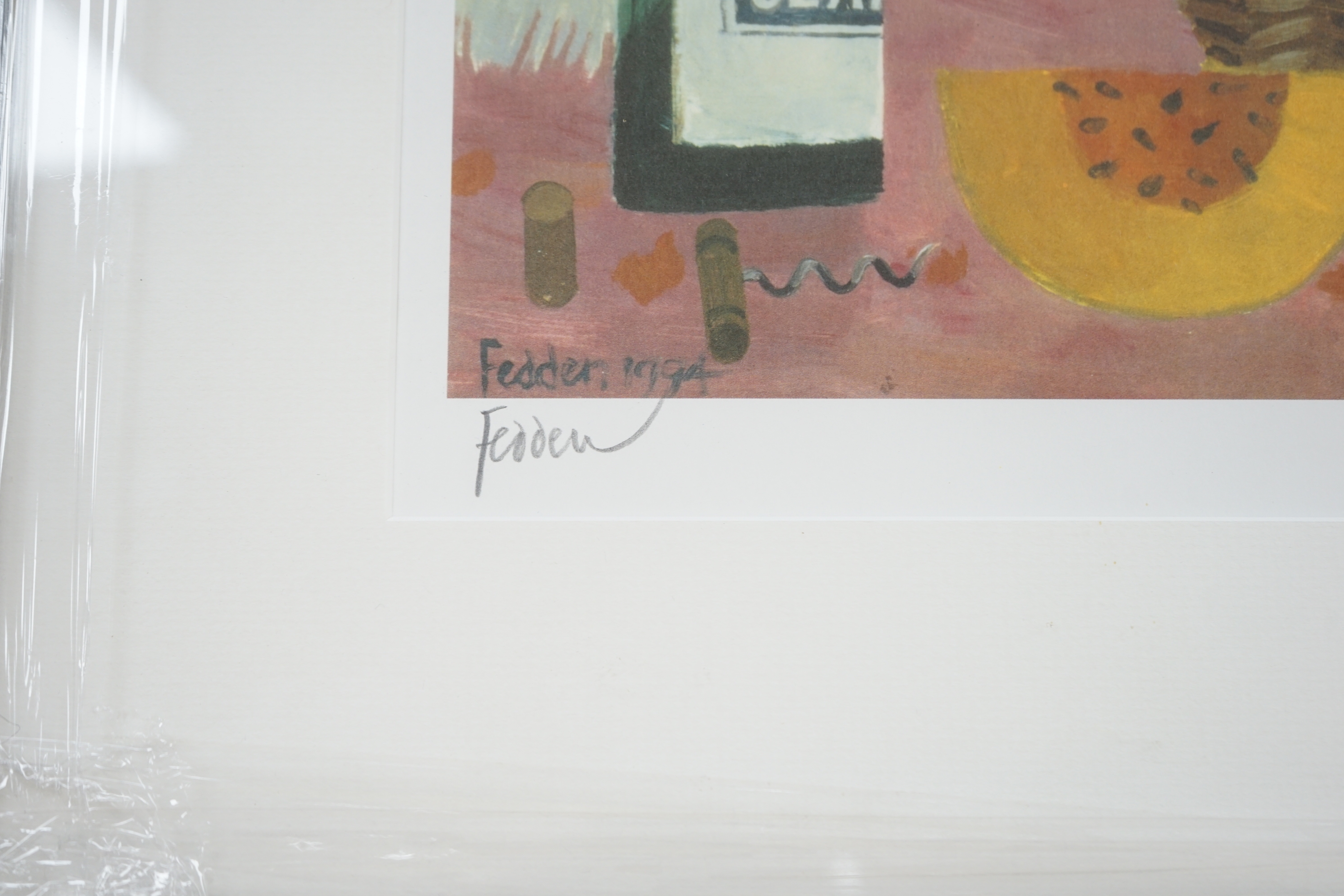 Mary Fedden (1915-2012), colour lithograph, 'Red Sunset', signed in pencil, limited edition 124/500, 32 x 38cm